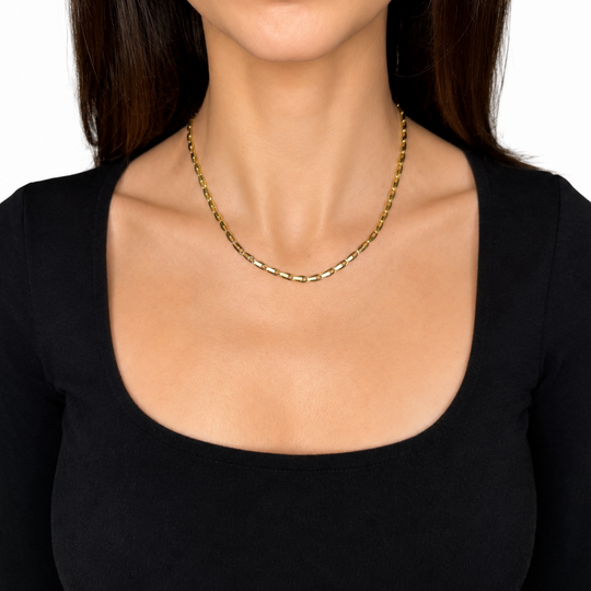 18ct Yellow Gold Oval Link Chain 