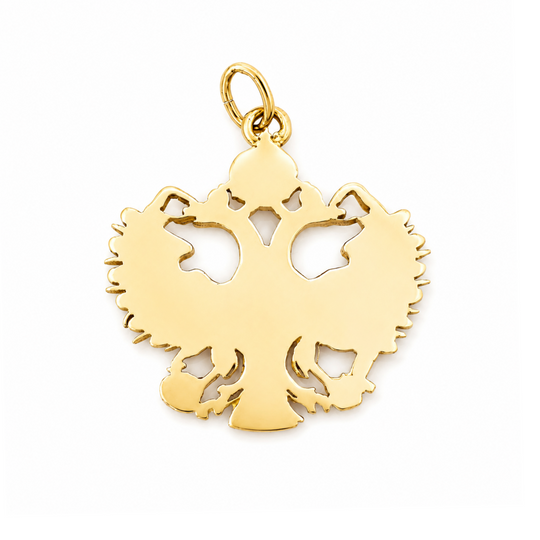 14ct Yellow Gold 2 Headed Phoenix Pendant