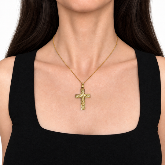 18ct Yellow Gold Cross 