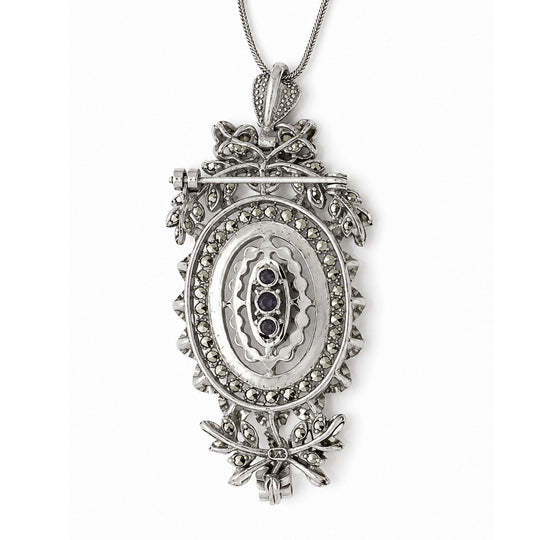 Vintage Marcasite Pendant/Brooch