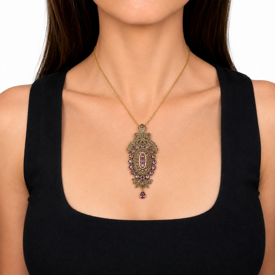 Vintage Marcasite Pendant/Brooch