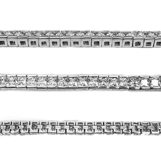 Sterling Silver Cubic Zirconia Tennis Bracelet 