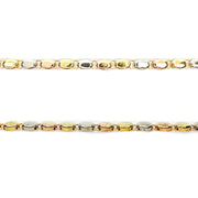 18ct Yellow, White & Rose Gold Bracelet