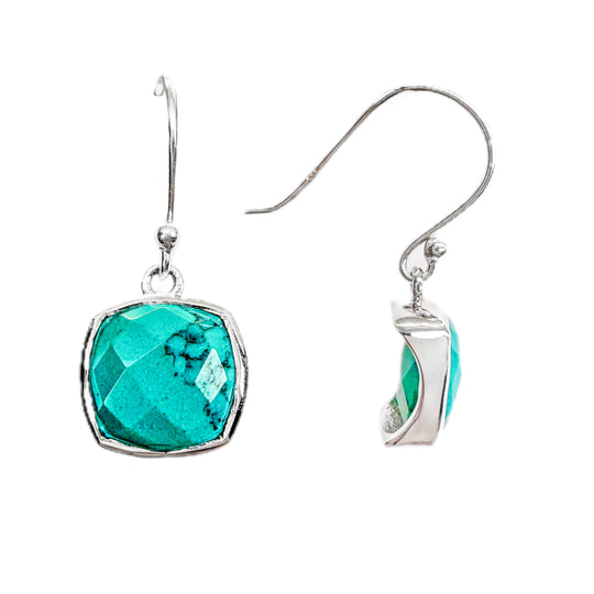 Turquoise Sterling Silver Drop Earrings