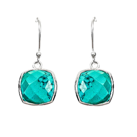 Turquoise Sterling Silver Drop Earrings