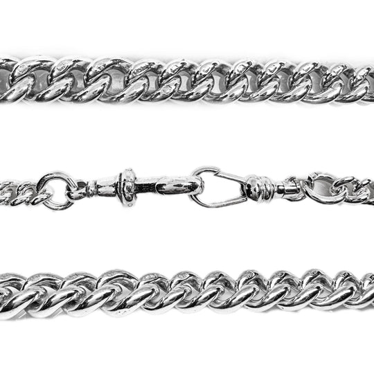 Sterling Silver Graduated Curb Link Chain