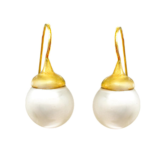 18ct South Sea Pearl Drop Earrings