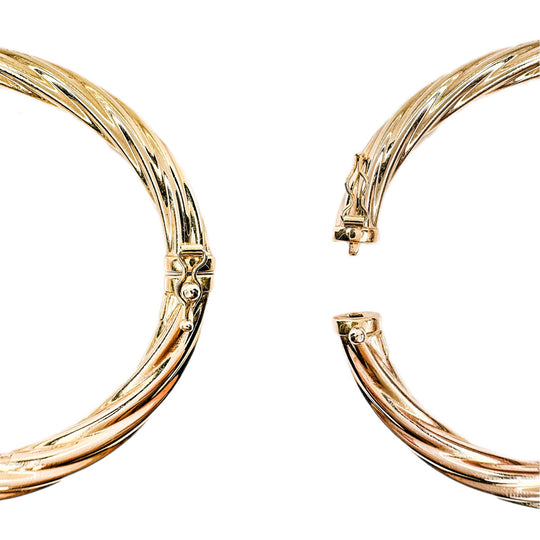 9ct Yellow Gold Twist Bangle