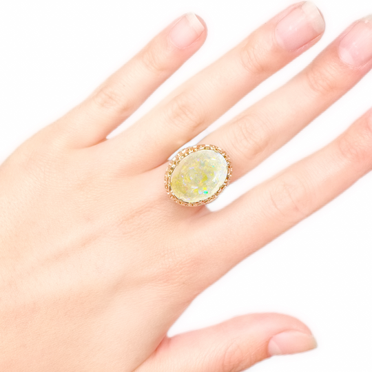 9ct Yellow Gold, 7.50ct Opal Ring