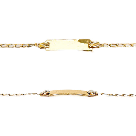 18ct Yellow Gold Child's ID Bracelet