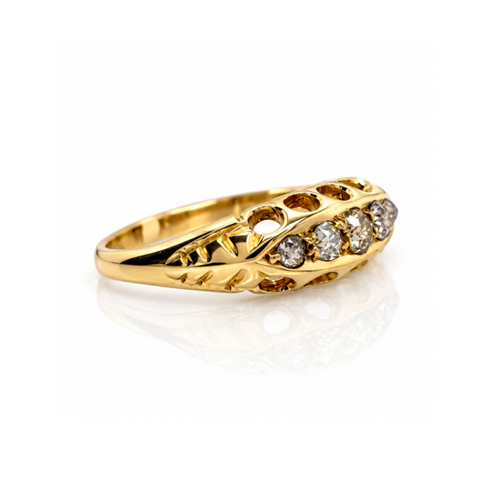 18ct Yellow Gold Diamond Ring