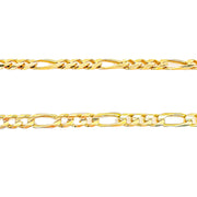 9ct Yellow Gold Long Short Curb Chain, 50cm