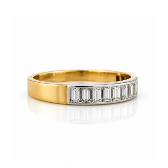 18 Karat Baguette-Diamant-Eternity-Ring