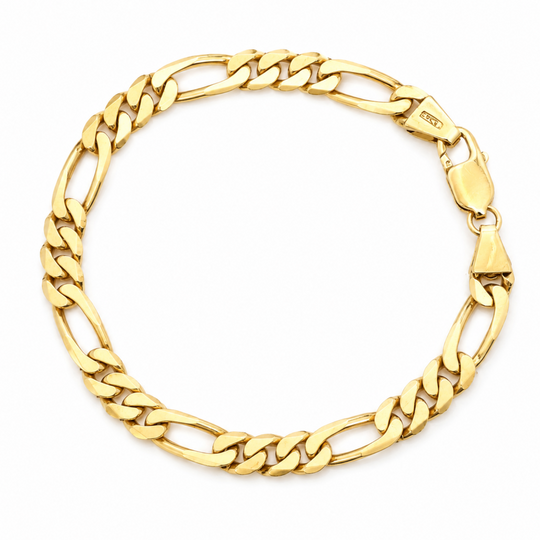 9ct Yellow Gold Long Short Bracelet 