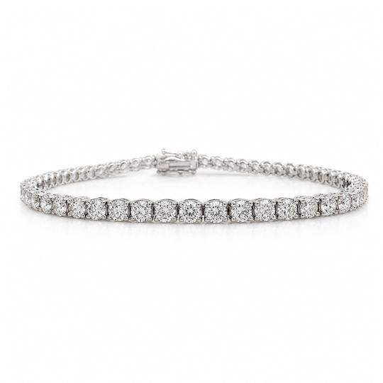 9ct Diamond Tennis Bracelet, 4.06cts