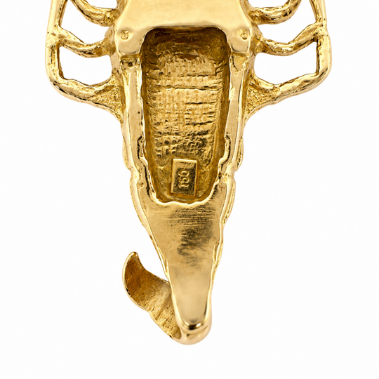 18ct Yellow & White Gold Scorpion Pendant