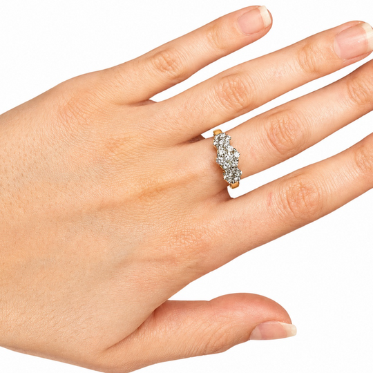 18ct Yellow Gold Diamond Dress Ring