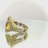 18ct Yellow Gold Citrine & Diamond Ring