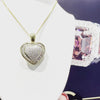 18ct Yellow Gold Diamond Heart Pendant