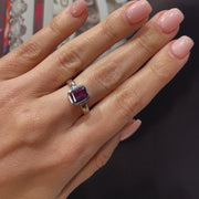 Silver Amethyst Ring