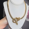 18ct Vintage Snake Coiled Necklace