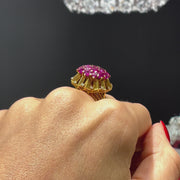 18ct Ruby & Diamond Vintage Ring