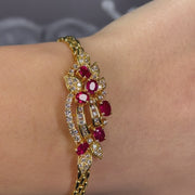 20ct Ruby & Diamond Bracelet