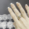 18ct Yellow Gold Wide-Band Diamond Ring