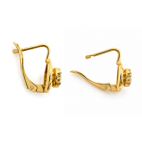 18ct Yellow Gold Drop Earrings