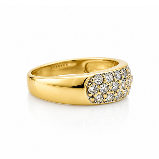18ct Pave Diamond Ring