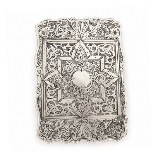 Sterling Silver Victorian Card Case