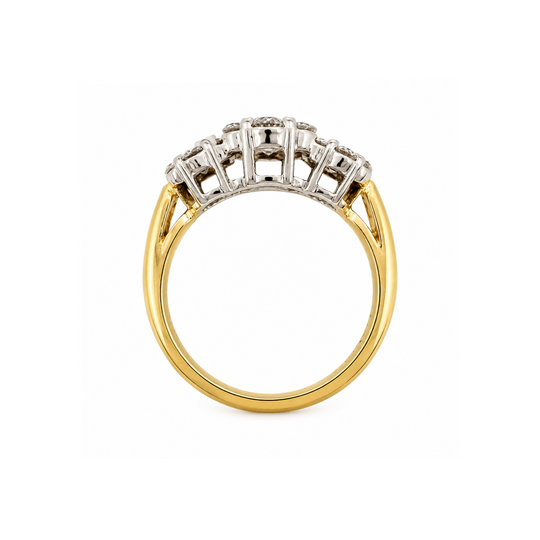 18ct Yellow Gold Diamond Dress Ring