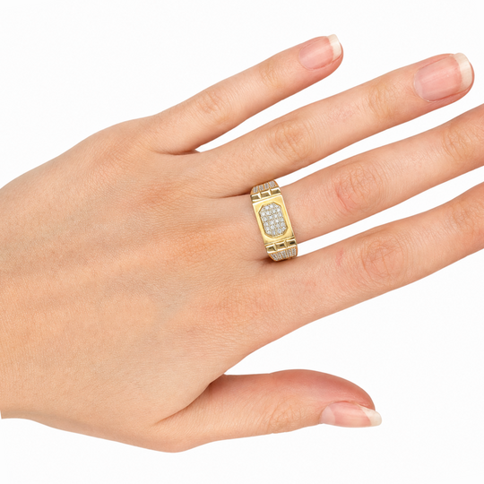 22ct Yellow Gold Mens Ring 