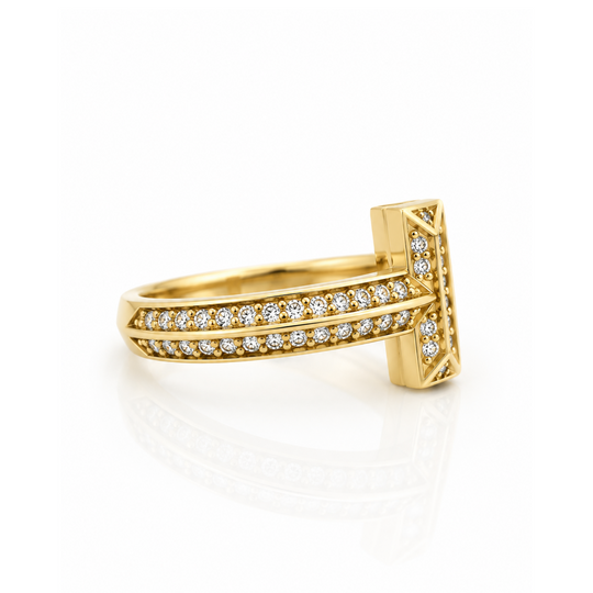 18ct Yellow Gold Tiffany & Co. Diamond Ring