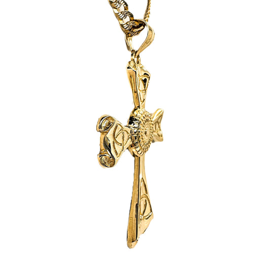 14ct Yellow Gold Celtic Cross