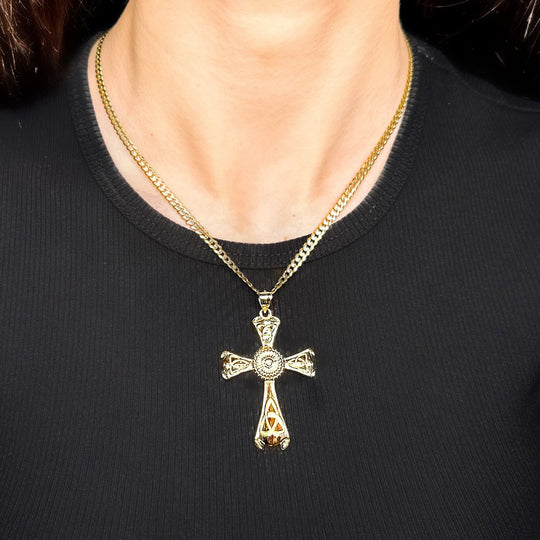 14ct Yellow Gold Celtic Cross