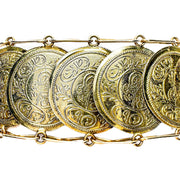 14ct Yellow Gold Coin Bracelet 