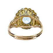 14ct Yellow Gold Simulated Topaz Ring