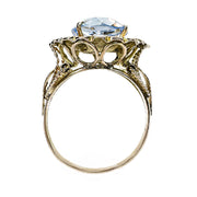 14ct Yellow Gold Simulated Topaz Ring