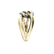 14ct Yellow & White Gold Chain Link Ring