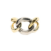 14ct Yellow & White Gold Chain Link Ring