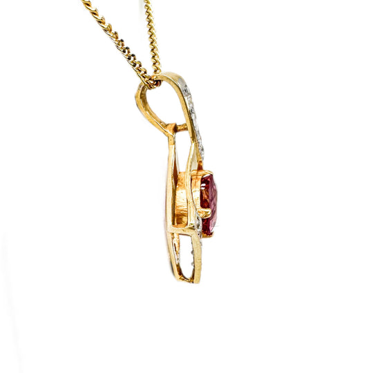 Spinel Yellow Gold Pendant