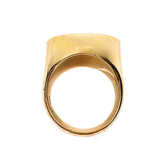 18ct Sovereign Coin Mens Ring