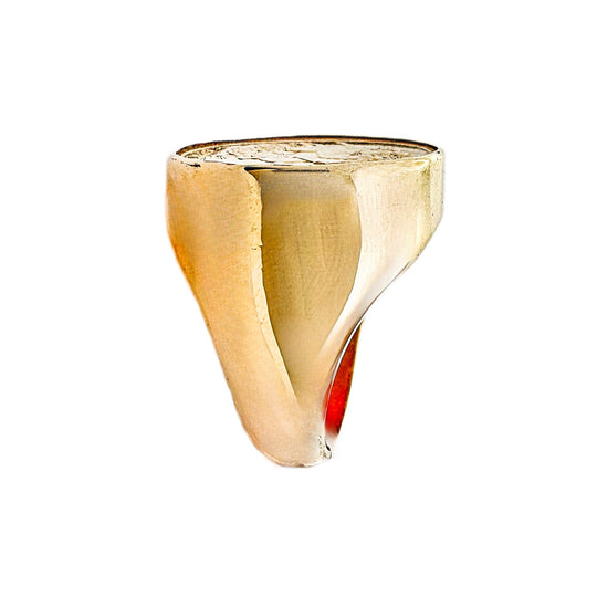 18ct Sovereign Coin Mens Ring