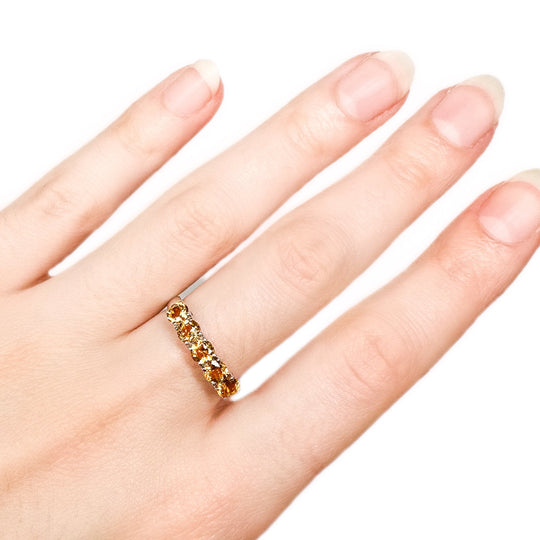 18ct White Gold Citrine Ring