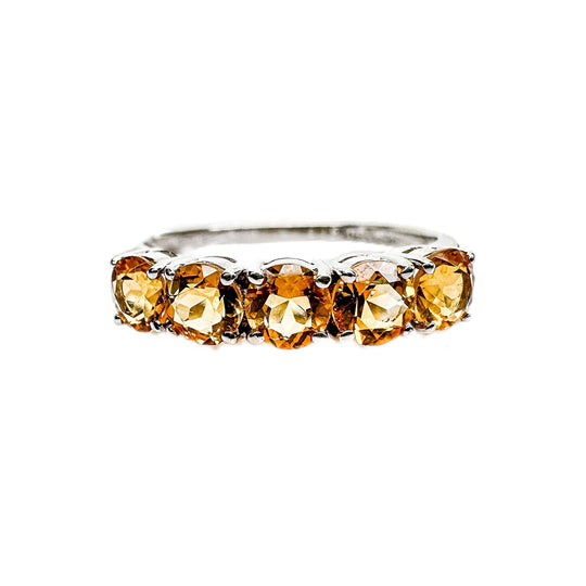 18ct White Gold Citrine Ring