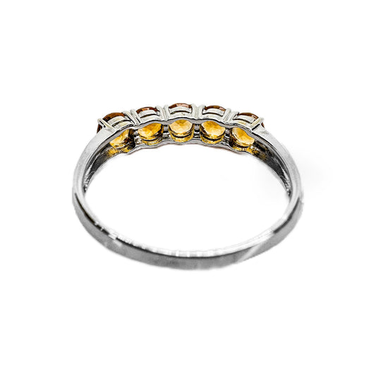 18ct White Gold Citrine Ring