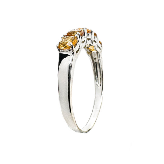 18ct White Gold Citrine Ring