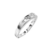 18ct White Gold Diamond Band