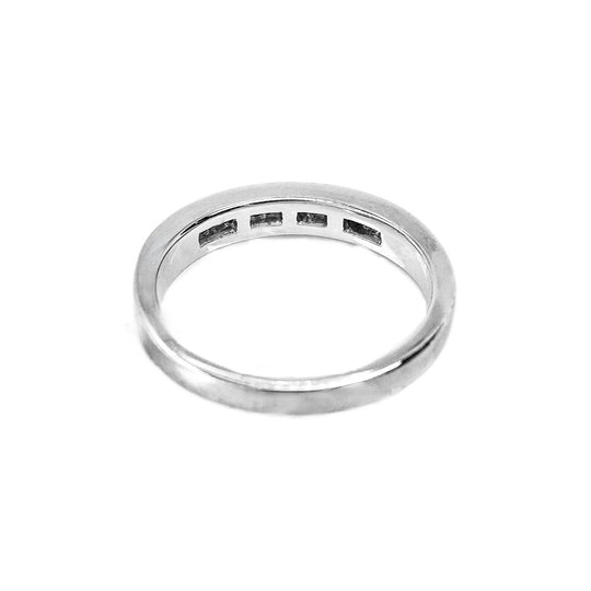 18ct White Gold Diamond Band